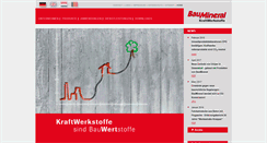 Desktop Screenshot of baumineral.de