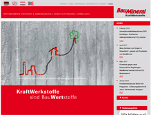 Tablet Screenshot of baumineral.de